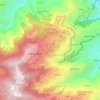 Topografische kaart Moldhar, hoogte, reliëf