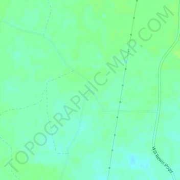 Topografische kaart Bamburg, hoogte, reliëf