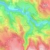 Topografische kaart Le Cros de Lafarre, hoogte, reliëf