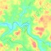 Topografische kaart Bagadó, hoogte, reliëf