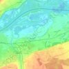 Topografische kaart Nöfing, hoogte, reliëf
