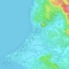 Topografische kaart Sabang, hoogte, reliëf