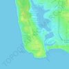 Topografische kaart Les Marchais, hoogte, reliëf