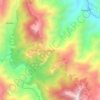 Topografische kaart Dalipey, hoogte, reliëf