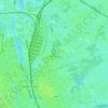 Topografische kaart Sint-Amandsberg, hoogte, reliëf