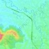 Topografische kaart Kemang, hoogte, reliëf