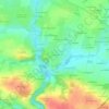 Topografische kaart La Tricotière, hoogte, reliëf