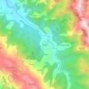 Topografische kaart Dandi, hoogte, reliëf