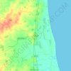 Topografische kaart Kavali, hoogte, reliëf