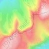 Topografische kaart Coire an t-Sneachda, hoogte, reliëf