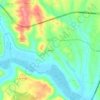 Topografische kaart Secorio, hoogte, reliëf