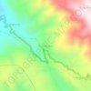 Topografische kaart Durin Rugun, hoogte, reliëf