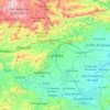 Topografische kaart Charallave, hoogte, reliëf