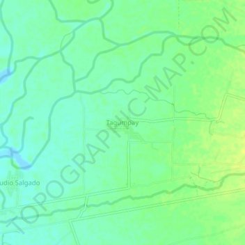 Topografische kaart Tagumpay, hoogte, reliëf