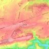 Topografische kaart Denée, hoogte, reliëf