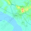 Topografische kaart Kyaikto, hoogte, reliëf