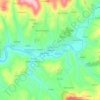 Topografische kaart Serobela, hoogte, reliëf
