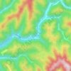 Topografische kaart Cyclone, hoogte, reliëf