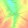 Topografische kaart Dachepalli, hoogte, reliëf