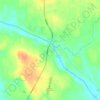 Topografische kaart Vuotso, hoogte, reliëf