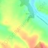 Topografische kaart Las Mitras, hoogte, reliëf