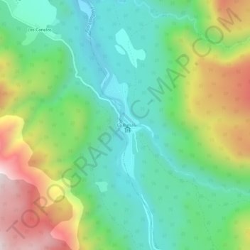 Topografische kaart La Balsa, hoogte, reliëf