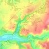 Topografische kaart La Quérillère, hoogte, reliëf