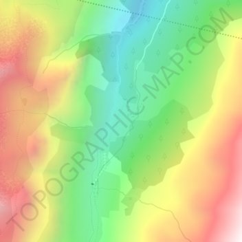 Topografische kaart Etache, hoogte, reliëf