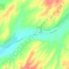 Topografische kaart Pizarro, hoogte, reliëf