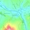 Topografische kaart Newtownstewart, hoogte, reliëf