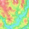 Topografische kaart Le Rodarel, hoogte, reliëf