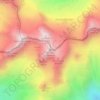 Topografische kaart Hintere Jamspitze, hoogte, reliëf