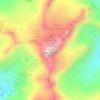 Topografische kaart Rosablanche, hoogte, reliëf