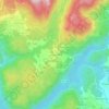 Topografische kaart A Feira Vella, hoogte, reliëf