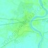 Topografische kaart Kaliyaganj, hoogte, reliëf