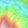 Topografische kaart Mal Bajwar, hoogte, reliëf