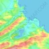 Topografische kaart La Rodada, hoogte, reliëf