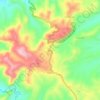 Topografische kaart Bogo, hoogte, reliëf
