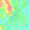 Topografische kaart Kabala, hoogte, reliëf