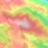 Topografische kaart Pico de Sierra de Alba, hoogte, reliëf