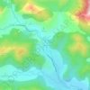 Topografische kaart La Uña, hoogte, reliëf