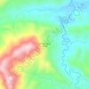 Topografische kaart Vereda Santa Rosa, hoogte, reliëf