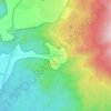 Topografische kaart Taung Ka Lat, hoogte, reliëf