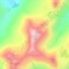 Topografische kaart Binnein Mor, hoogte, reliëf