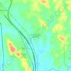 Topografische kaart FELDA Sungai Behrang, hoogte, reliëf