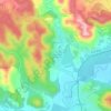 Topografische kaart Hameau de Florieyes, hoogte, reliëf