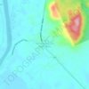 Topografische kaart Kampung Pulau Tawar Baru, hoogte, reliëf