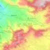 Topografische kaart Las Peñuelas, hoogte, reliëf