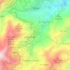 Topografische kaart Cuesta Falcón, hoogte, reliëf