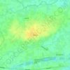 Topografische kaart Vinkt, hoogte, reliëf